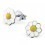 Boucle d'oreille fleur en argent 925