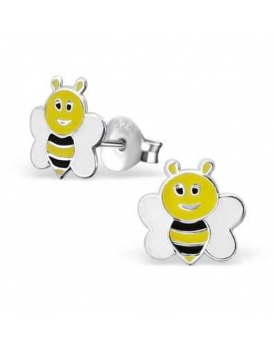 Boucle d'oreille Maya l'abeille en argent 925