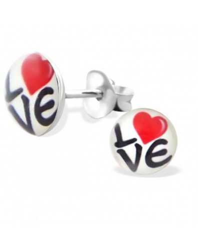 Boucle d'oreille Love en argent 925