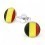 Mon-bijou - H24434 - Boucle d'oreille couleur de la Belgique en argent 925/1000