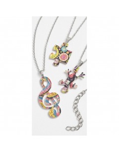 Mon-bijou - H1689p - Collier chic forme puzzle en acier inoxydable