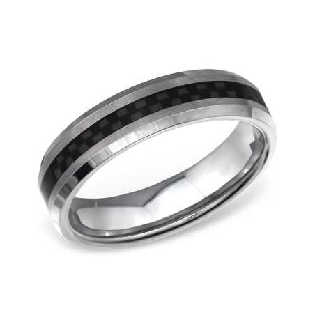 mon-bijou - H14331 - Bague en acier inoxydable