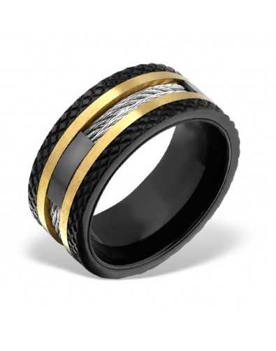 Bague chic en acier inoxydable