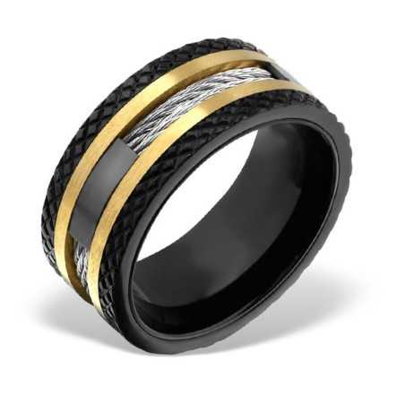 Bague chic en acier inoxydable