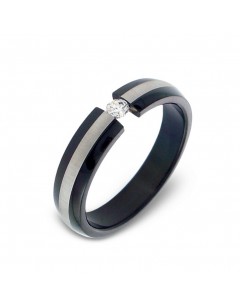 Mon-bijou - H17978 - Bague classe en acier inoxydable