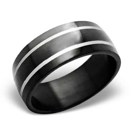 Bague chic en acier inoxydable