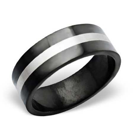 Mon-bijou - H136 - Bague chic en acier inoxydable