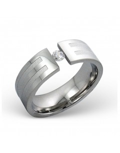 Mon-bijou - H188 - Bague chic en acier inoxydable