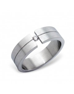 Mon-bijou - H227 - Bague en acier inoxydable