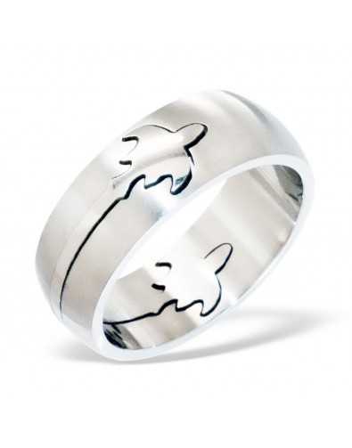 Bague chic en acier inoxydable