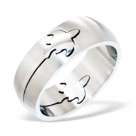 Bague chic en acier inoxydable