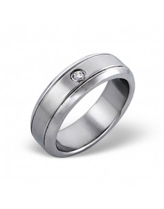 Mon-bijou - H1158 - Bague en acier inoxydable