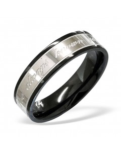 Mon-bijou - H1201 - Bague en acier inoxydable