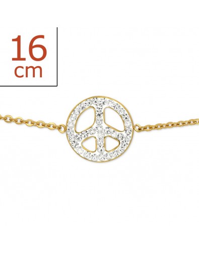 Mon-bijou - H111 - Bracelet doré à l'or fin en argent 925/1000