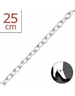 Mon-bijou - H259z - Chaîne cheville charmes en argent 925/1000