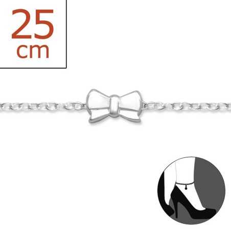 Mon-bijou - H6355z - Chaîne cheville en argent 925/1000