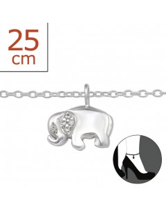 Mon-bijou - H7214z - Chaîne cheville en argent 925/1000