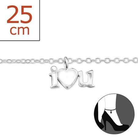 Chaîne cheville en argent 925