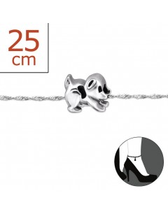 Mon-bijou - H5804z - Chaîne cheville en argent 925/1000