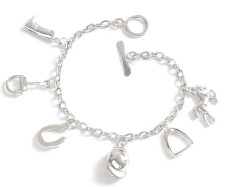 Mon-bijou - D1201c - Bracelet passion équitation en acier inoxydable