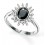 Bague magnifique cristal en argent 925