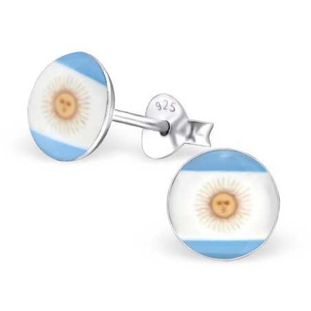 Boucle d'oreille au couleur de l'argentine en argent 925