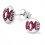 Boucle d'oreille love en argent 925