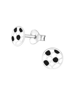 Mon-bijou - H21955 - Boucle d'oreille fan de football en argent 925/1000