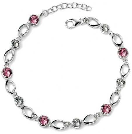 Mon-bijou - D4454 - Bracelet en cristal de Swarovski en argent 925/1000