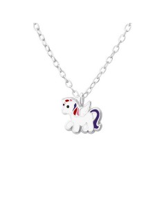 Mon-bijou - H35427 - Collier Licorne en argent 925/1000