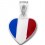 Mon-bijou - H13775 - Collier allez la France en argent 925/1000