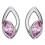 Mon-bijou - D5645 - Boucle d'oreille cristal rose en argent 925/1000