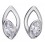 Mon-bijou - D5659 - Boucle d'oreille cristal en argent 925/1000
