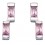 Mon-bijou - D5661 - Boucle d'oreille cristal rose en argent 925/1000