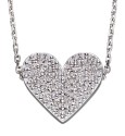 Collier cœur en argent 925