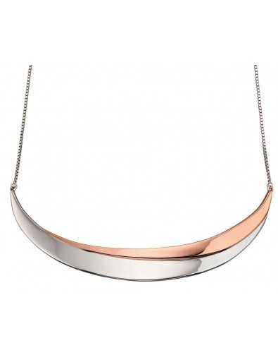 Collier chic plaqué Or rose en argent 925