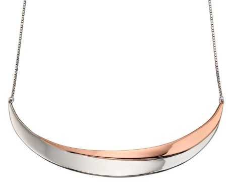 Collier chic plaqué Or rose en argent 925