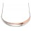 Collier chic plaqué Or rose en argent 925