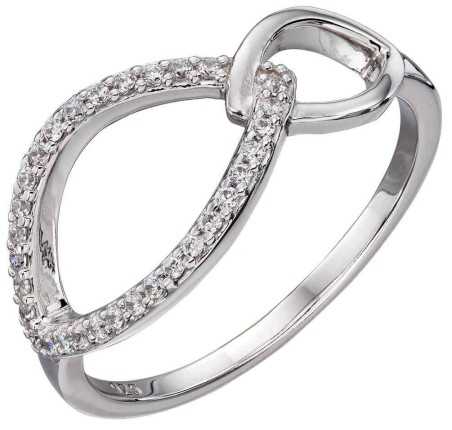 Mon-bijou - D3662 - Bague cristal tendance en argent 925/1000