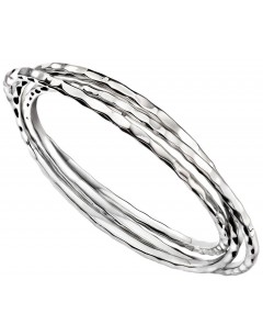 Mon-bijou - D4815 - Bracelet chic 3 anneaux en argent 925/1000