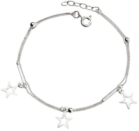 Mon-bijou - D4896 - Bracelet étoiles en argent 925/1000