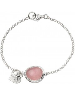 Mon-bijou - D4910c - Bracelet chic quartz rose en argent 925/1000