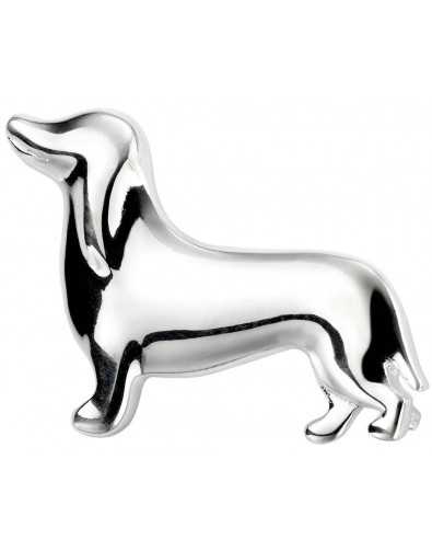 Broche petit chien en argent 925