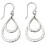 Boucle d'oreille chic en argent 925