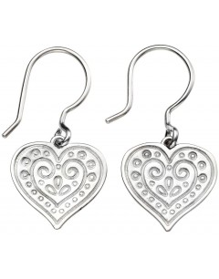 Mon-bijou - D5385 - Boucle d'oreille cœur en argent 925/1000