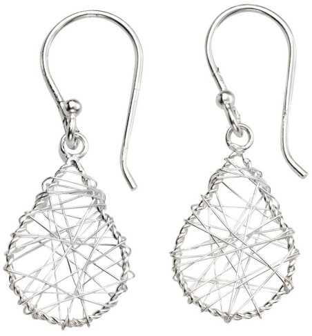 Boucle d'oreille chic en argent 925