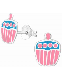 Mon-bijou - H3675 - Boucle d'oreille cake en argent 925/1000