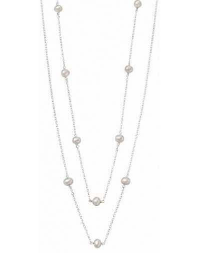 Collier chic perle en argent 925