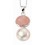 Collier chic quartz rose en argent 925