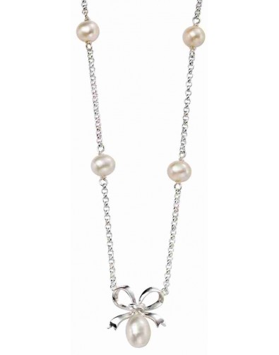 Mon-bijou - D4085c - Collier chic perle en argent 925/1000